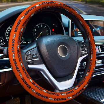 Denver Broncos Steering Wheel Cover Sporty Team Collection - Gearcarcover - 1