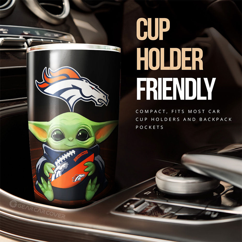 Denver Broncos Tumbler Cup Custom Car Accessories For Fan - Gearcarcover - 3