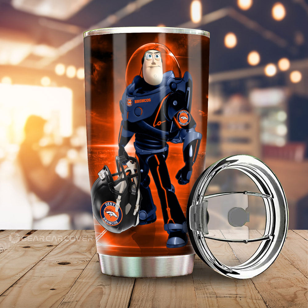 Denver Broncos Tumbler Cup Custom Car Accessories For Fan - Gearcarcover - 1