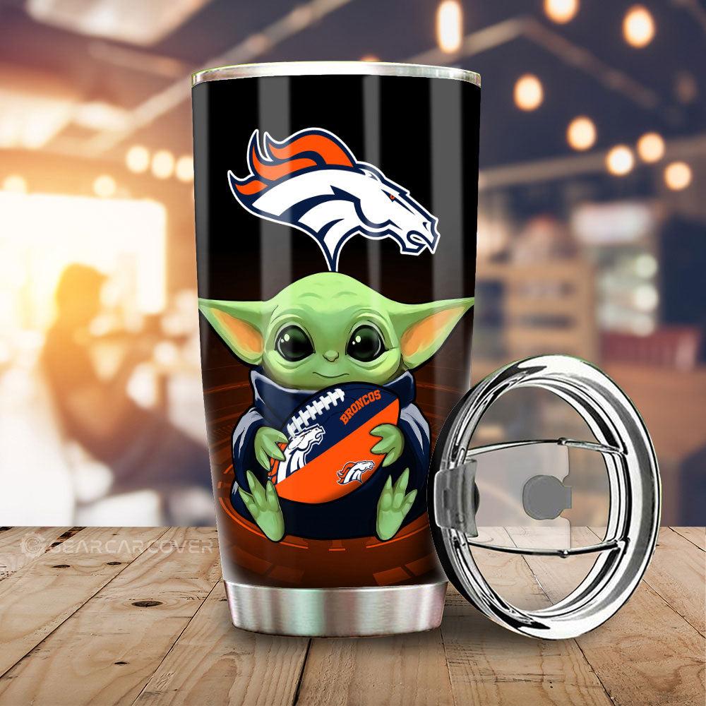 Denver Broncos Tumbler Cup Custom Car Accessories For Fan - Gearcarcover - 1