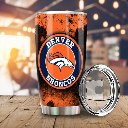 Denver Broncos Tumbler Cup Custom Car Accessories - Gearcarcover - 2