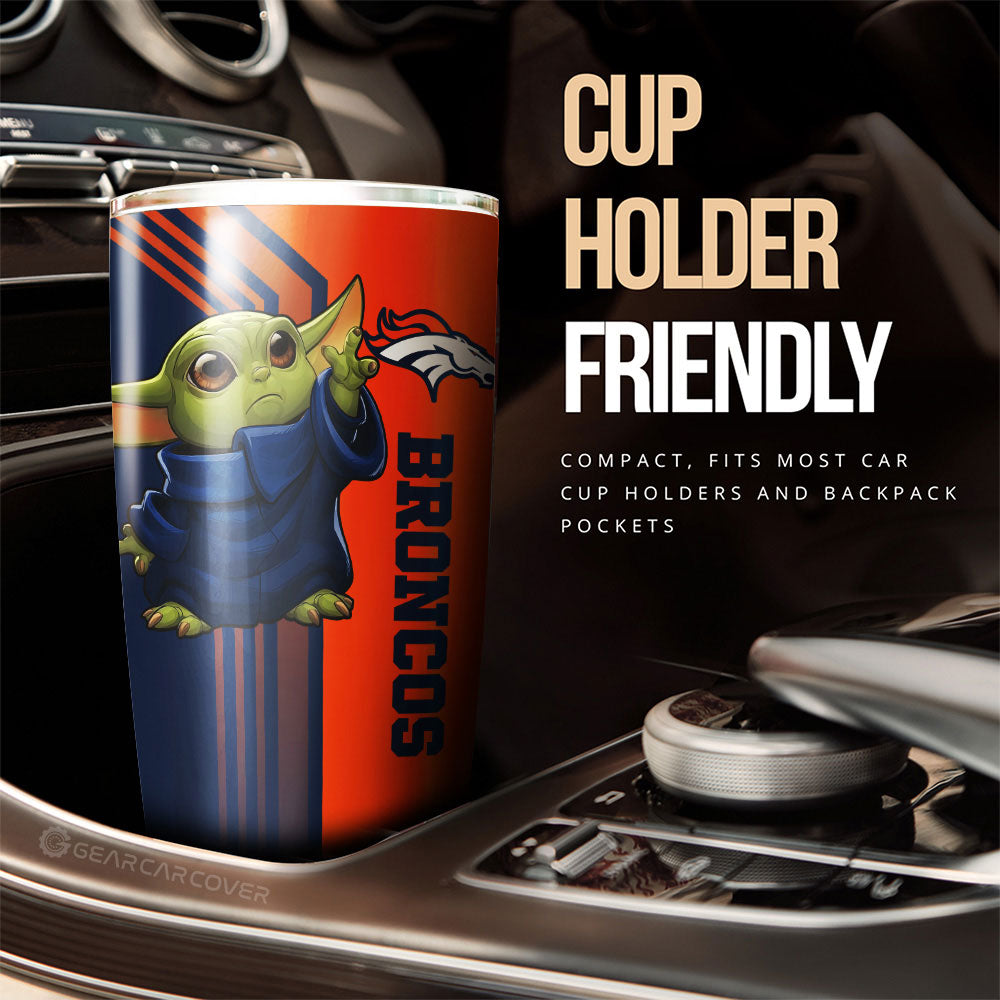 Denver Broncos Tumbler Cup Custom Car Accessories - Gearcarcover - 3