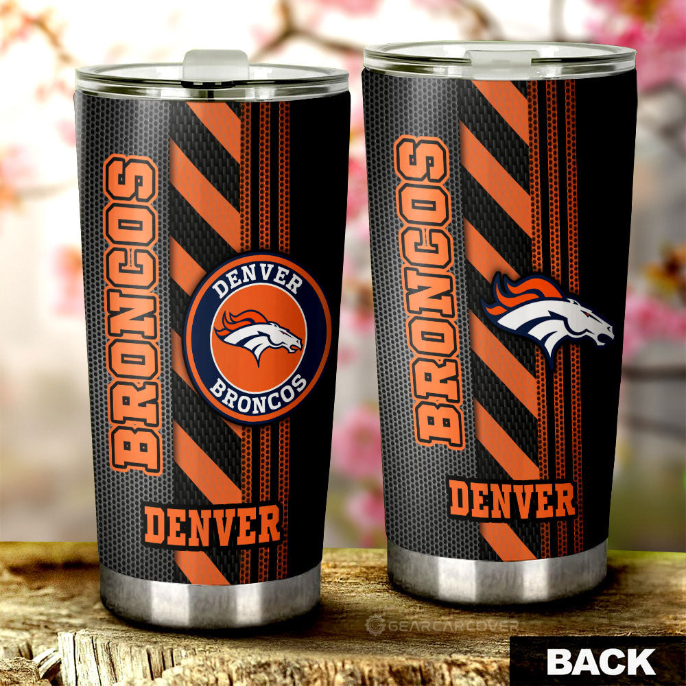 Denver Broncos Tumbler Cup Custom Car Accessories - Gearcarcover - 1
