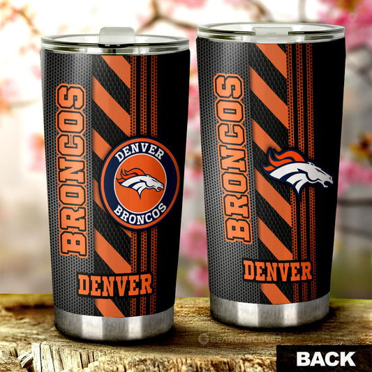 Denver Broncos Tumbler Cup Custom Car Accessories - Gearcarcover - 1