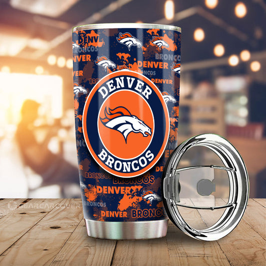 Denver Broncos Tumbler Cup Custom Car Accessories - Gearcarcover - 1