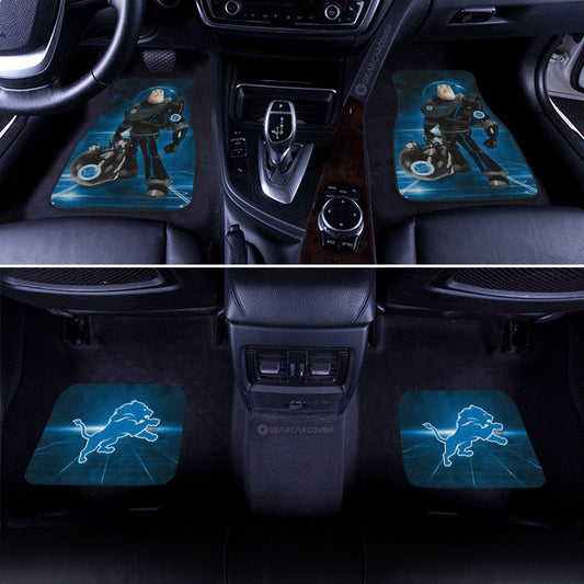 Detroit Lions Car Floor Mats Custom Car Accessories For Fan - Gearcarcover - 2