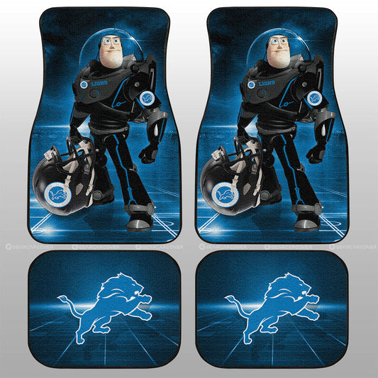Detroit Lions Car Floor Mats Custom Car Accessories For Fan - Gearcarcover - 1