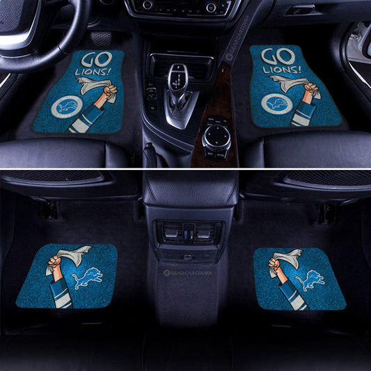 Detroit Lions Car Floor Mats Custom Car Accessories - Gearcarcover - 2