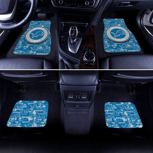 Detroit Lions Car Floor Mats Custom Car Accessories - Gearcarcover - 2