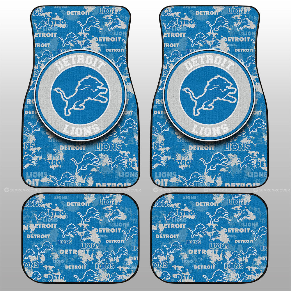 Detroit Lions Car Floor Mats Custom Car Accessories - Gearcarcover - 1