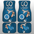 Detroit Lions Car Floor Mats Custom Car Accessories - Gearcarcover - 1