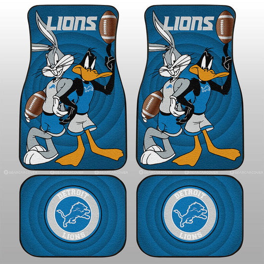 Detroit Lions Car Floor Mats Custom Car Accessories - Gearcarcover - 1