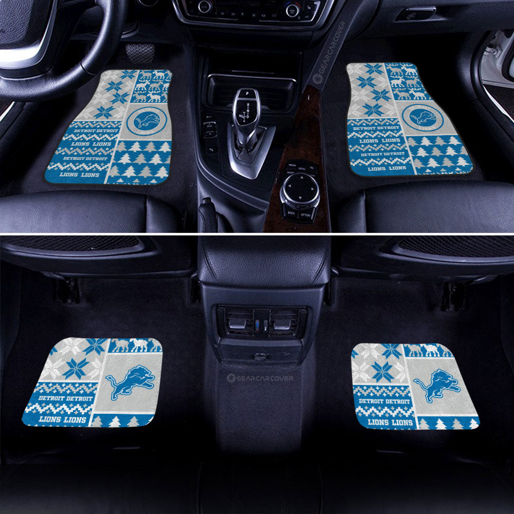 Detroit Lions Car Floor Mats Custom Ugly Style Car Accessories - Gearcarcover - 2