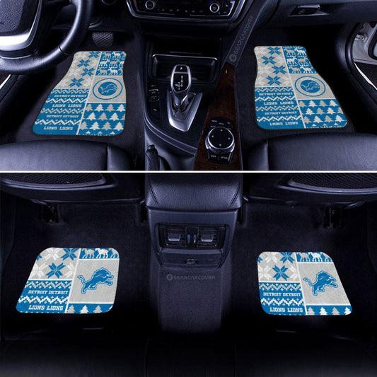 Detroit Lions Car Floor Mats Custom Ugly Style Car Accessories - Gearcarcover - 2
