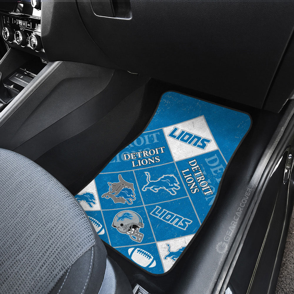Detroit Lions Car Floor Mats Sporty Team Collection - Gearcarcover - 2