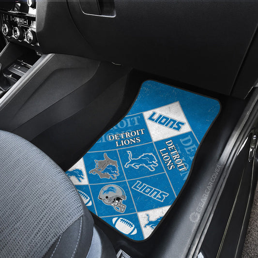 Detroit Lions Car Floor Mats Sporty Team Collection - Gearcarcover - 2