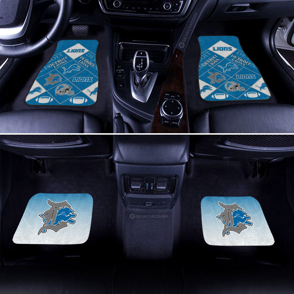Detroit Lions Car Floor Mats Sporty Team Collection - Gearcarcover - 3