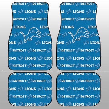Detroit Lions Car Floor Mats Sporty Team Collection - Gearcarcover - 1