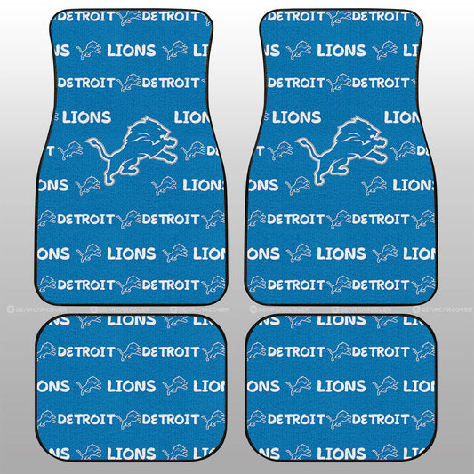 Detroit Lions Car Floor Mats Sporty Team Collection - Gearcarcover - 1