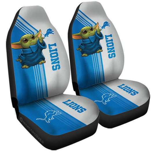 Detroit Lions Car Seat Covers Baby Yoda Car Accessories - Gearcarcover - 2