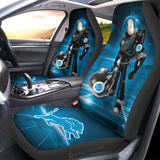 Detroit Lions Car Seat Covers Buzz Lightyear Car Accessories For Fan - Gearcarcover - 1