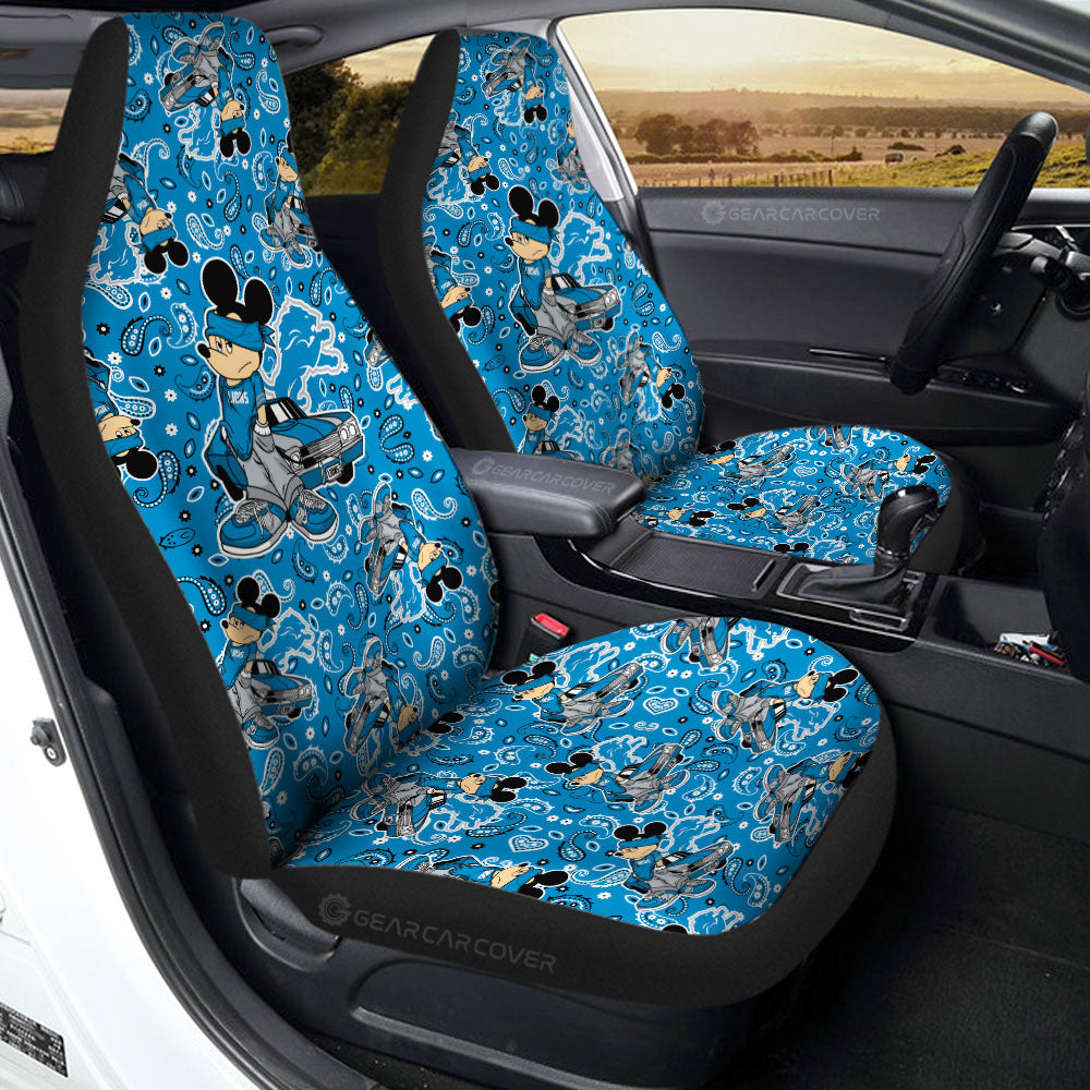 Detroit Lions Car Seat Covers Cartoon Theme Collection - Gearcarcover - 2