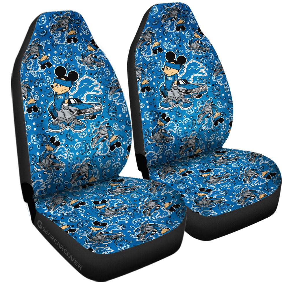 Detroit Lions Car Seat Covers Cartoon Theme Collection - Gearcarcover - 3