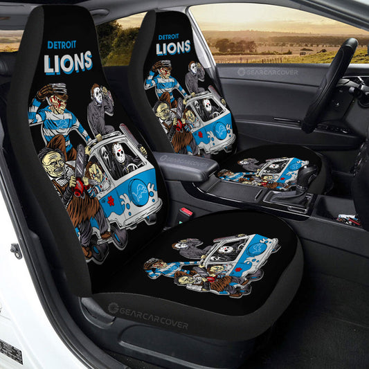 Detroit Lions Car Seat Covers Custom Car Accessories - Gearcarcover - 2