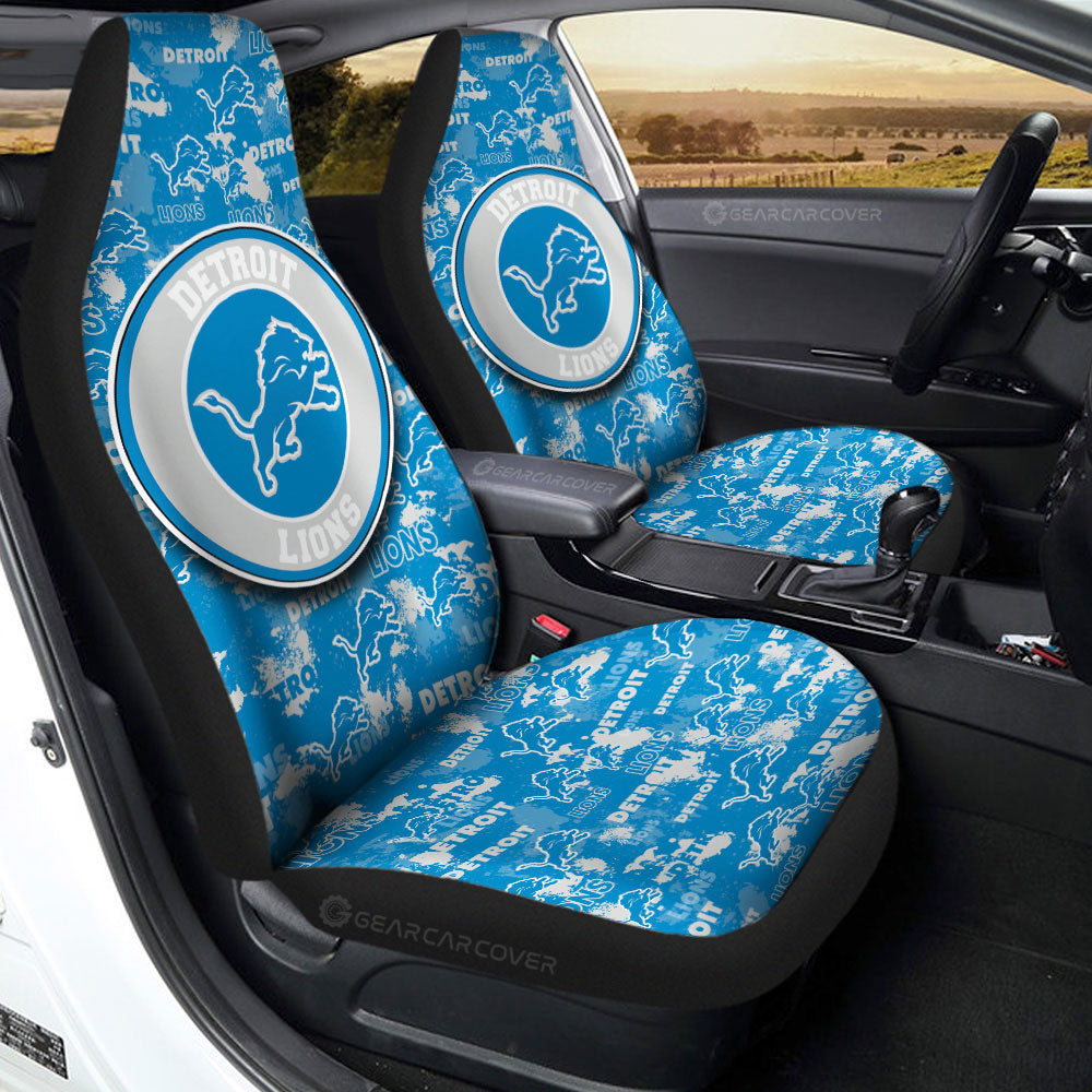 Detroit Lions Car Seat Covers Custom Car Accessories - Gearcarcover - 2