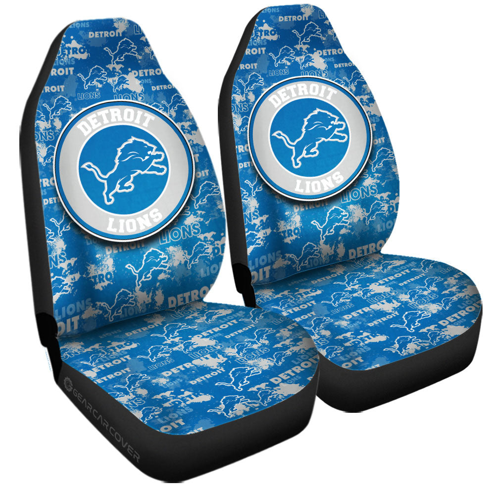 Detroit Lions Car Seat Covers Custom Car Accessories - Gearcarcover - 3