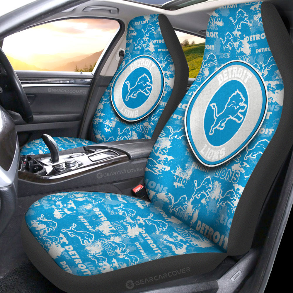 Detroit Lions Car Seat Covers Custom Car Accessories - Gearcarcover - 1