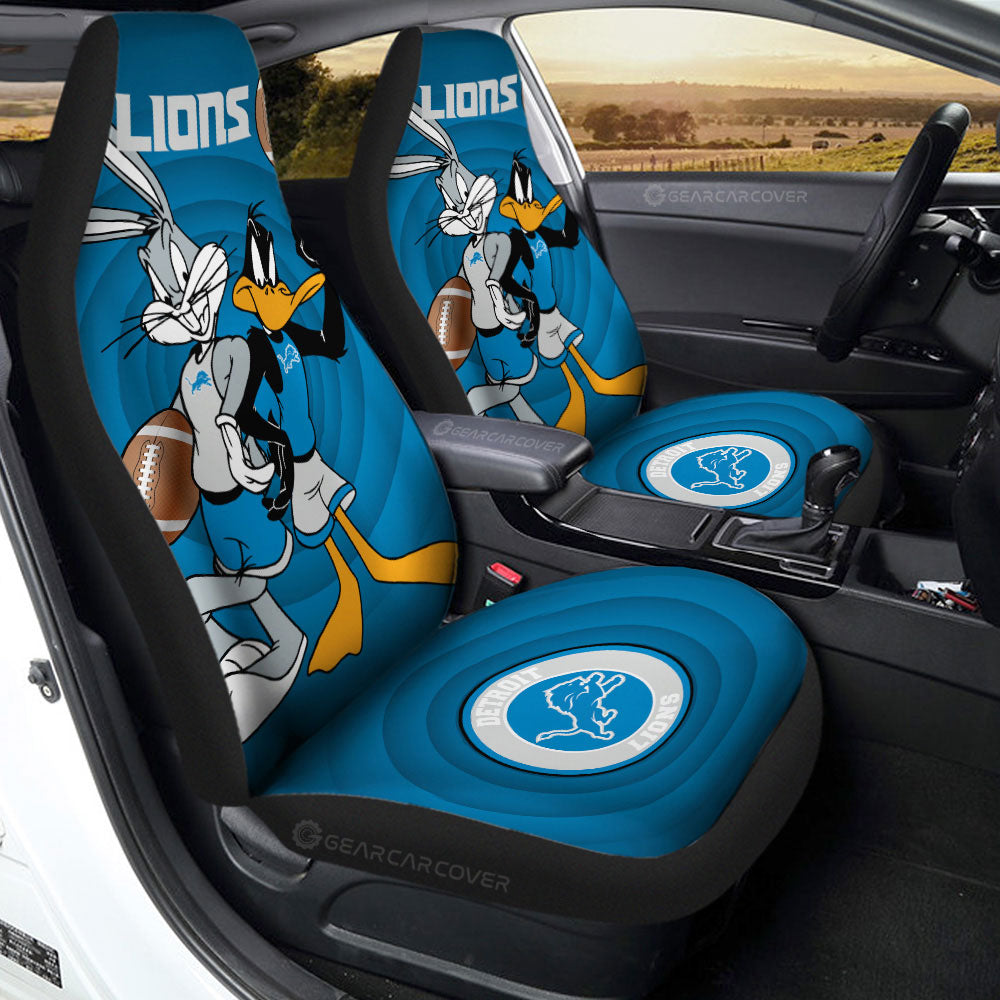 Detroit Lions Car Seat Covers Custom Car Accessories - Gearcarcover - 2