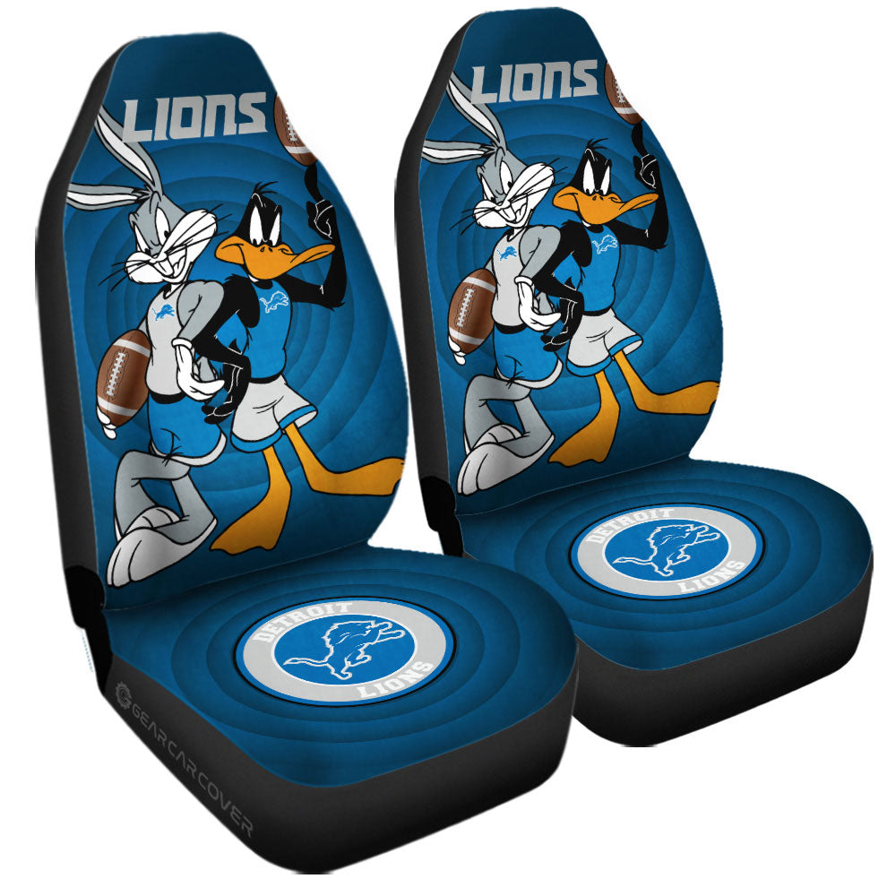 Detroit Lions Car Seat Covers Custom Car Accessories - Gearcarcover - 3