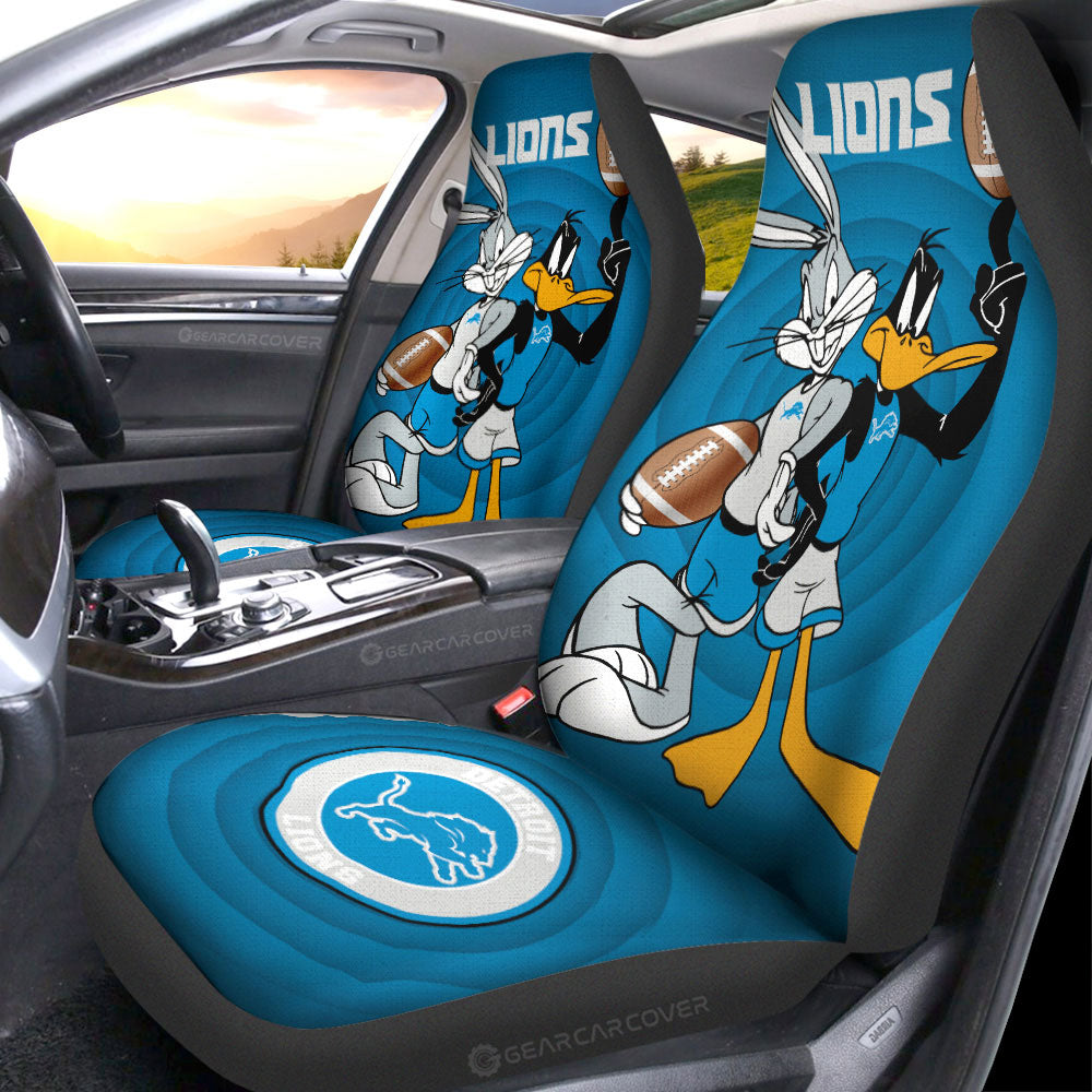 Detroit Lions Car Seat Covers Custom Car Accessories - Gearcarcover - 1