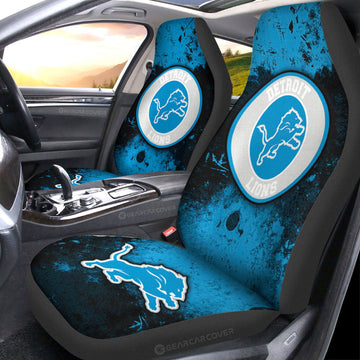 Detroit Lions Car Seat Covers Custom Car Accessories - Gearcarcover - 1