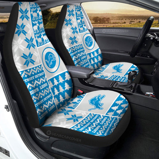 Detroit Lions Car Seat Covers Custom Ugly Style Car Accessories - Gearcarcover - 2