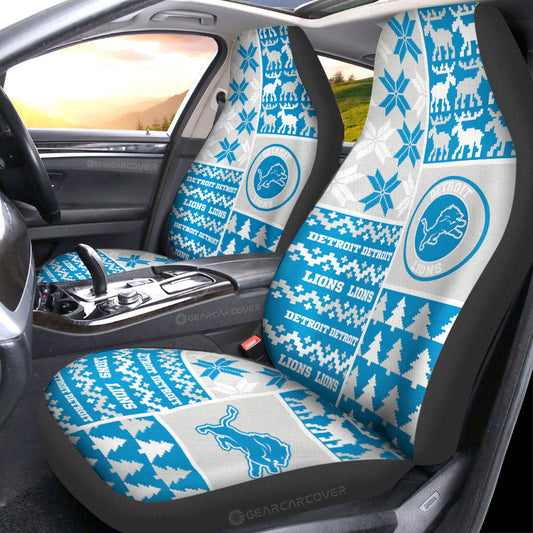 Detroit Lions Car Seat Covers Custom Ugly Style Car Accessories - Gearcarcover - 1