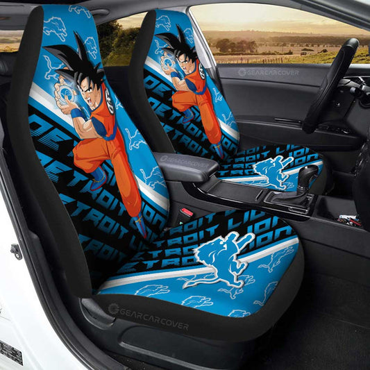 Detroit Lions Car Seat Covers Goku Car Accessories For Fans - Gearcarcover - 2