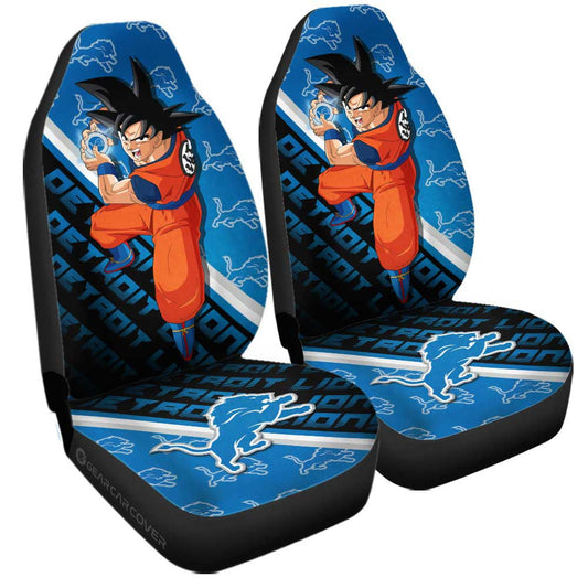 Detroit Lions Car Seat Covers Goku Car Accessories For Fans - Gearcarcover - 1