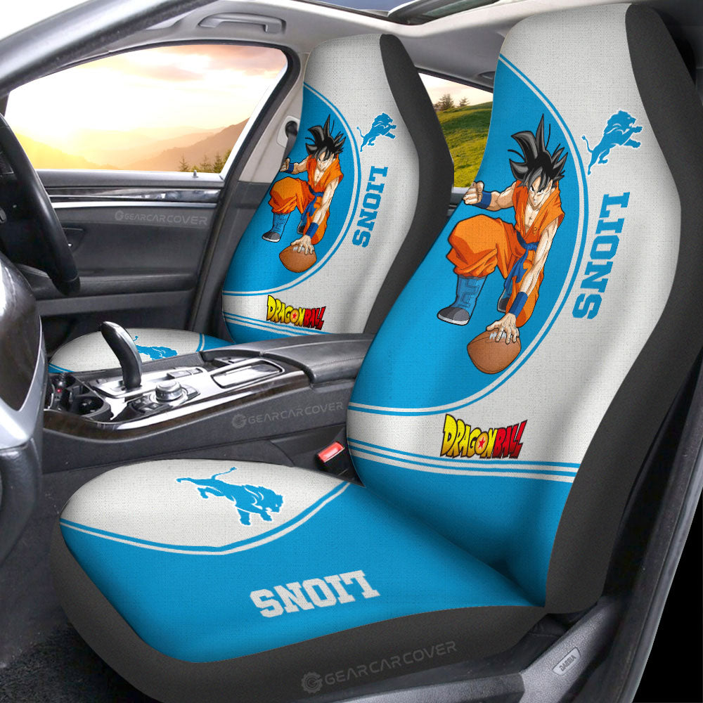 Detroit Lions Car Seat Covers Goku Car Accessories For Fans - Gearcarcover - 1