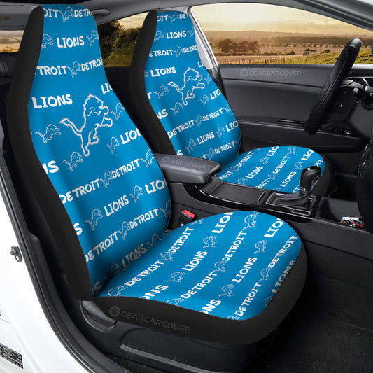 Detroit Lions Car Seat Covers Sporty Team Collection - Gearcarcover - 2
