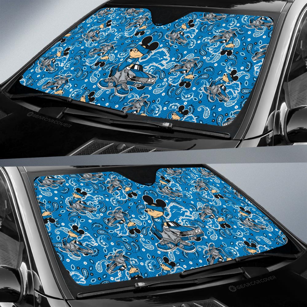 Detroit Lions Car Sunshade Cartoon Theme Collection - Gearcarcover - 2