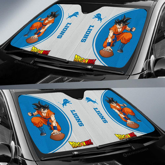 Detroit Lions Car Sunshade Custom Car Accessories For Fans - Gearcarcover - 2