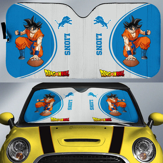 Detroit Lions Car Sunshade Custom Car Accessories For Fans - Gearcarcover - 1