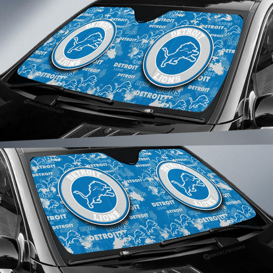 Detroit Lions Car Sunshade Custom Car Accessories - Gearcarcover - 2