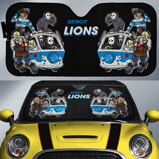 Detroit Lions Car Sunshade Custom Car Accessories - Gearcarcover - 1