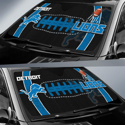 Detroit Lions Car Sunshade Custom Car Accessories - Gearcarcover - 2