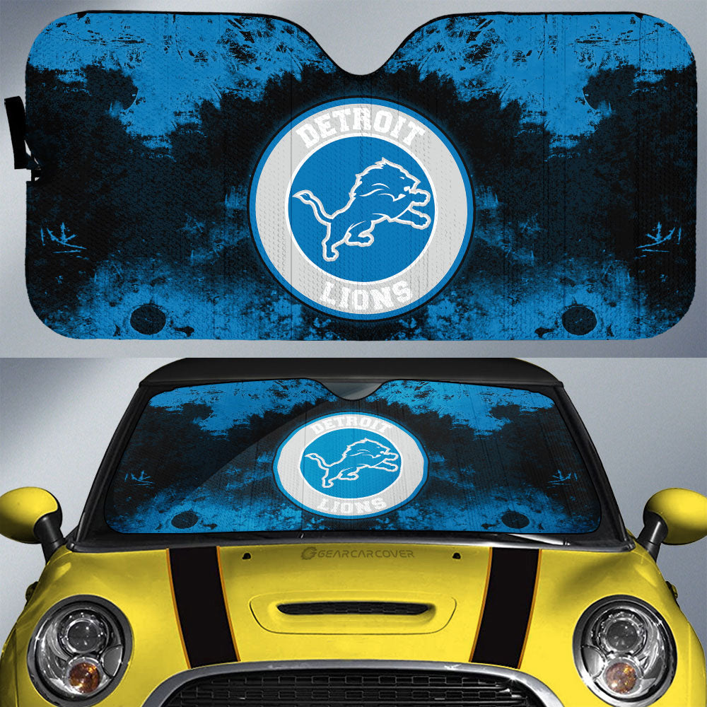 Detroit Lions Car Sunshade Custom Car Accessories - Gearcarcover - 1