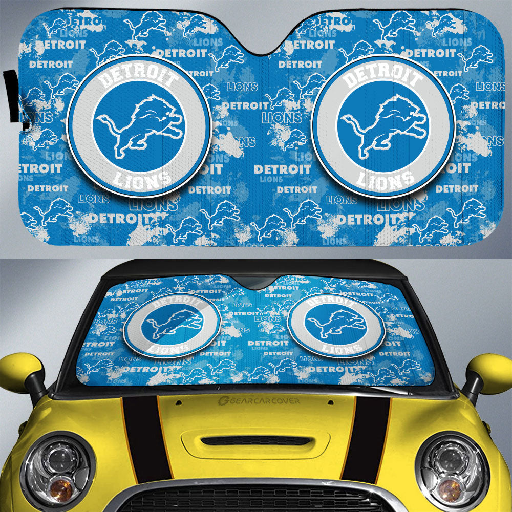 Detroit Lions Car Sunshade Custom Car Accessories - Gearcarcover - 1