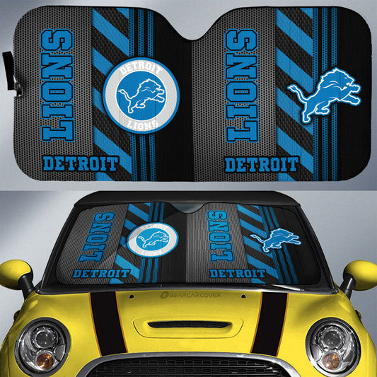 Detroit Lions Car Sunshade Custom Car Accessories - Gearcarcover - 1
